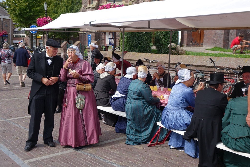 Gratis lunch voor vrijwilligers op de slotdag.